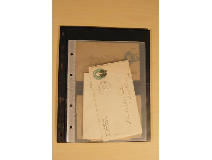 1847/93, gestempelte reichhaltige Sammlung mit Konföderierten Staaten sowie einer ganzen Reihe von zum Teil interessanten Bri