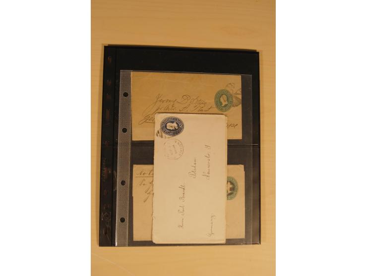 1847/93, gestempelte reichhaltige Sammlung mit Konföderierten Staaten sowie einer ganzen Reihe von zum Teil interessanten Bri