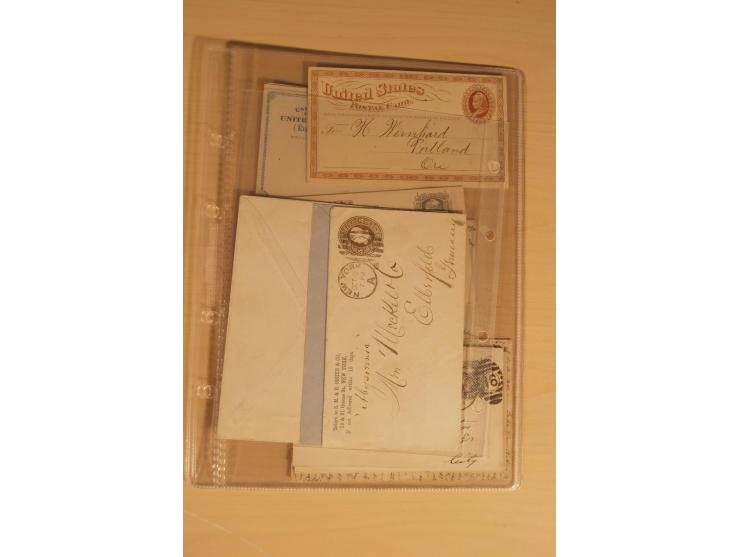 1847/93, gestempelte reichhaltige Sammlung mit Konföderierten Staaten sowie einer ganzen Reihe von zum Teil interessanten Bri