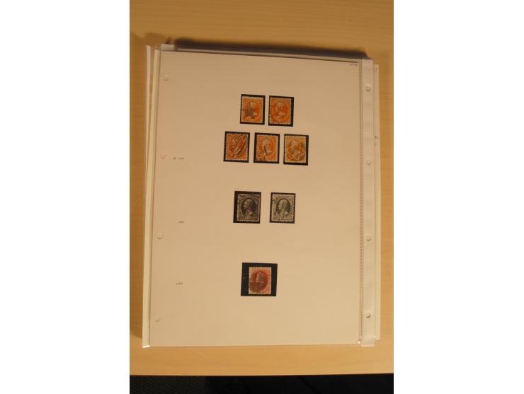 1847/93, gestempelte reichhaltige Sammlung mit Konföderierten Staaten sowie einer ganzen Reihe von zum Teil interessanten Bri