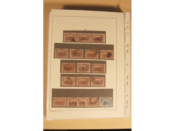 1847/93, gestempelte reichhaltige Sammlung mit Konföderierten Staaten sowie einer ganzen Reihe von zum Teil interessanten Bri