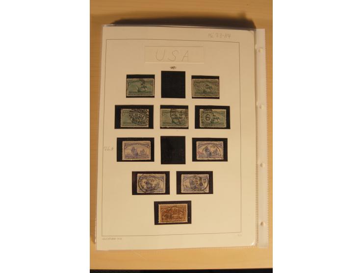 1847/93, gestempelte reichhaltige Sammlung mit Konföderierten Staaten sowie einer ganzen Reihe von zum Teil interessanten Bri