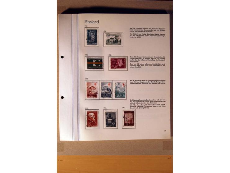 1851/1978, vorwiegend gestempelte Sammlung in "Sprechenden Behrens-Alben", dabei Dänemark Mi.-Nr. 3-6 gestempelt, 10 gestempe