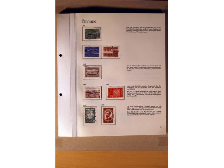 1851/1978, vorwiegend gestempelte Sammlung in "Sprechenden Behrens-Alben", dabei Dänemark Mi.-Nr. 3-6 gestempelt, 10 gestempe