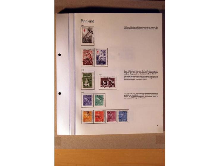 1851/1978, vorwiegend gestempelte Sammlung in "Sprechenden Behrens-Alben", dabei Dänemark Mi.-Nr. 3-6 gestempelt, 10 gestempe