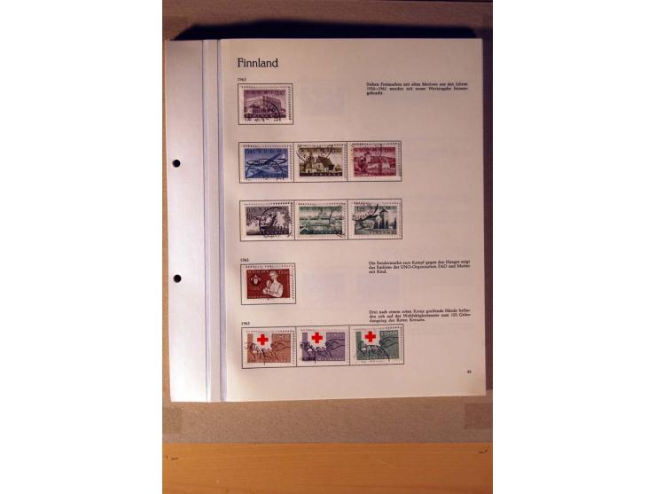 1851/1978, vorwiegend gestempelte Sammlung in "Sprechenden Behrens-Alben", dabei Dänemark Mi.-Nr. 3-6 gestempelt, 10 gestempe