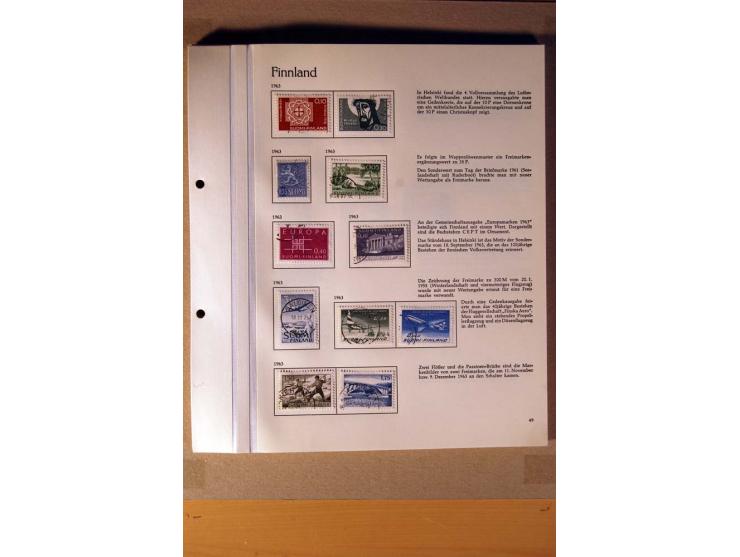 1851/1978, vorwiegend gestempelte Sammlung in "Sprechenden Behrens-Alben", dabei Dänemark Mi.-Nr. 3-6 gestempelt, 10 gestempe