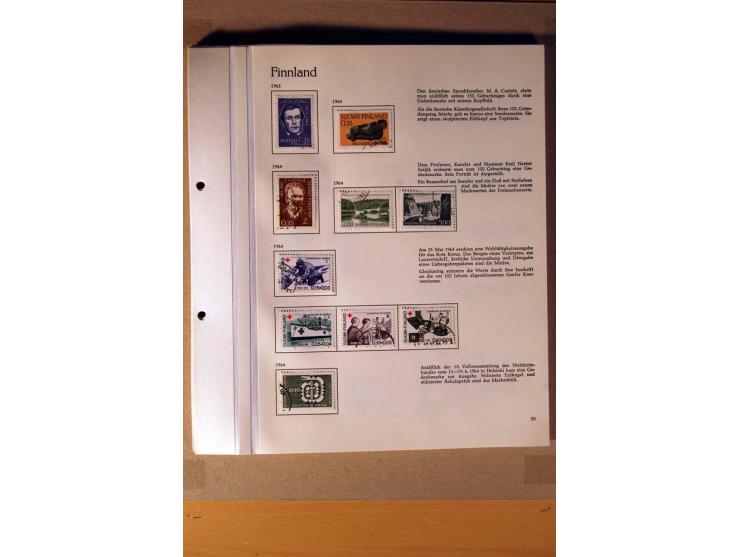 1851/1978, vorwiegend gestempelte Sammlung in "Sprechenden Behrens-Alben", dabei Dänemark Mi.-Nr. 3-6 gestempelt, 10 gestempe