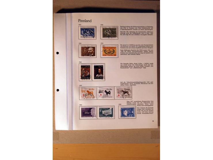 1851/1978, vorwiegend gestempelte Sammlung in "Sprechenden Behrens-Alben", dabei Dänemark Mi.-Nr. 3-6 gestempelt, 10 gestempe