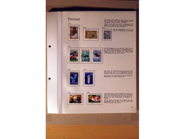 1851/1978, vorwiegend gestempelte Sammlung in "Sprechenden Behrens-Alben", dabei Dänemark Mi.-Nr. 3-6 gestempelt, 10 gestempe