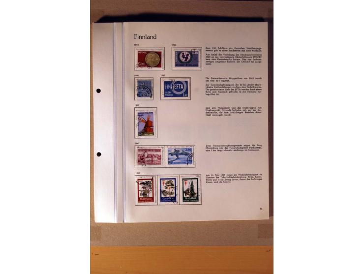 1851/1978, vorwiegend gestempelte Sammlung in "Sprechenden Behrens-Alben", dabei Dänemark Mi.-Nr. 3-6 gestempelt, 10 gestempe