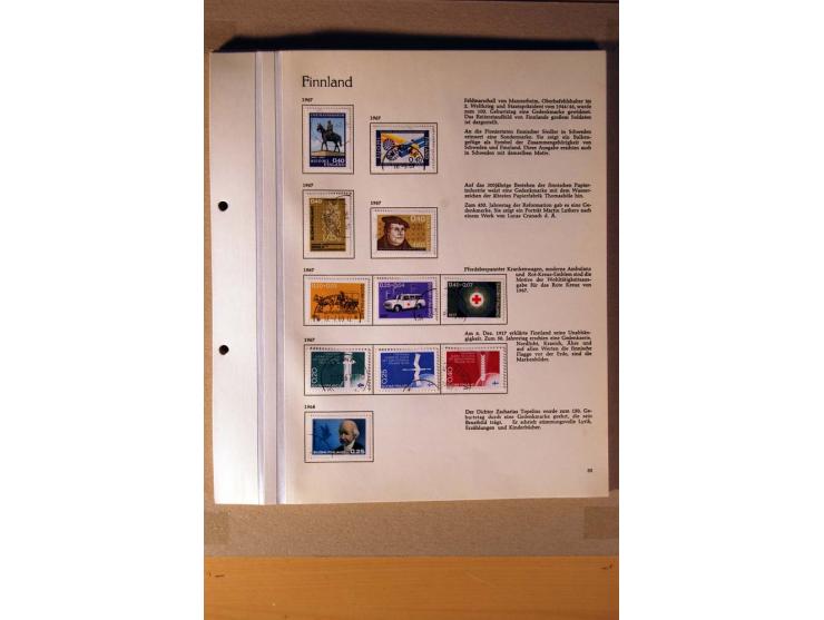 1851/1978, vorwiegend gestempelte Sammlung in "Sprechenden Behrens-Alben", dabei Dänemark Mi.-Nr. 3-6 gestempelt, 10 gestempe