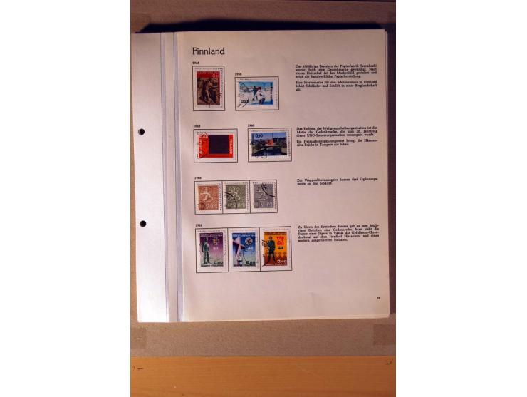 1851/1978, vorwiegend gestempelte Sammlung in "Sprechenden Behrens-Alben", dabei Dänemark Mi.-Nr. 3-6 gestempelt, 10 gestempe