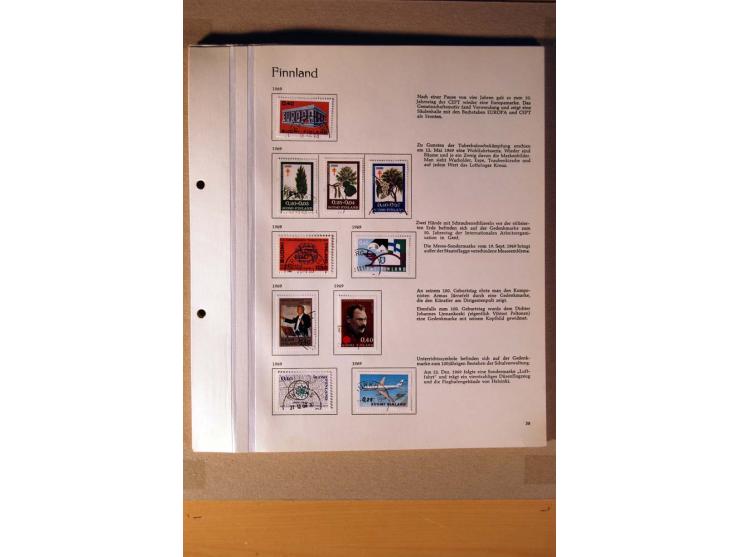 1851/1978, vorwiegend gestempelte Sammlung in "Sprechenden Behrens-Alben", dabei Dänemark Mi.-Nr. 3-6 gestempelt, 10 gestempe