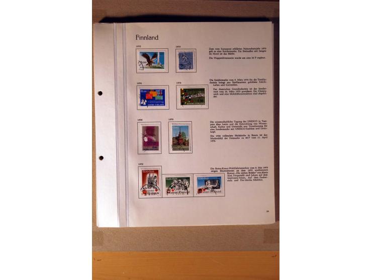 1851/1978, vorwiegend gestempelte Sammlung in "Sprechenden Behrens-Alben", dabei Dänemark Mi.-Nr. 3-6 gestempelt, 10 gestempe