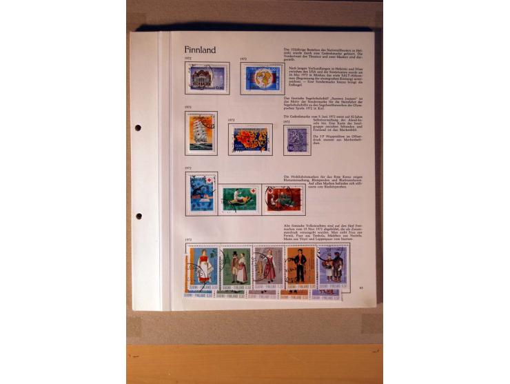 1851/1978, vorwiegend gestempelte Sammlung in "Sprechenden Behrens-Alben", dabei Dänemark Mi.-Nr. 3-6 gestempelt, 10 gestempe