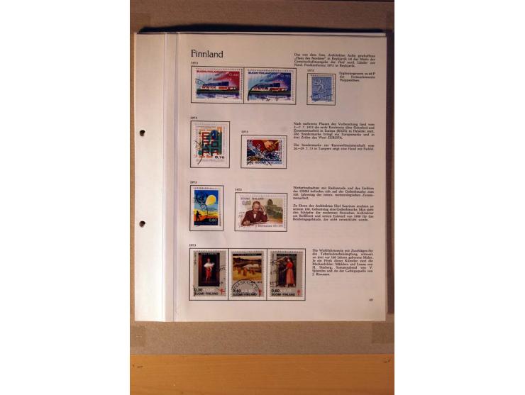 1851/1978, vorwiegend gestempelte Sammlung in "Sprechenden Behrens-Alben", dabei Dänemark Mi.-Nr. 3-6 gestempelt, 10 gestempe