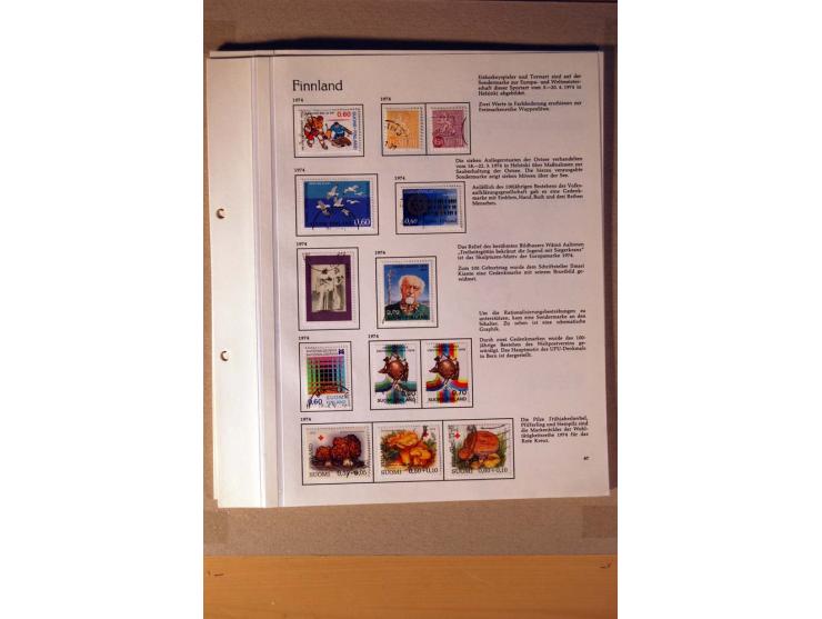 1851/1978, vorwiegend gestempelte Sammlung in "Sprechenden Behrens-Alben", dabei Dänemark Mi.-Nr. 3-6 gestempelt, 10 gestempe