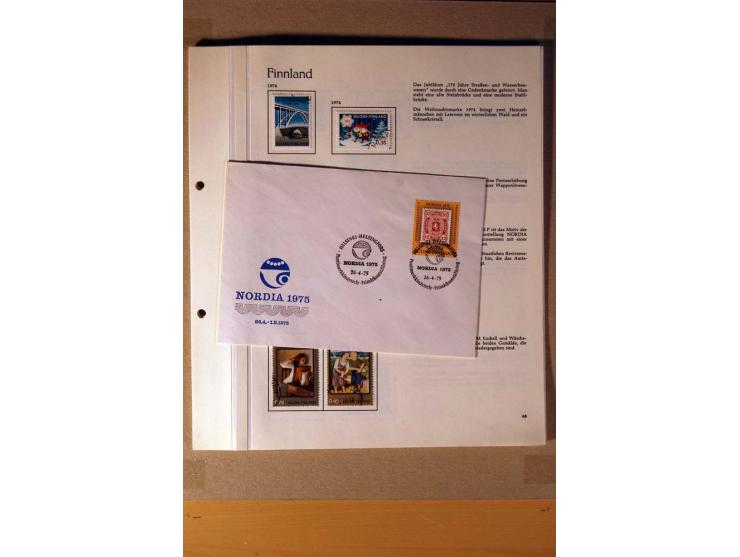 1851/1978, vorwiegend gestempelte Sammlung in "Sprechenden Behrens-Alben", dabei Dänemark Mi.-Nr. 3-6 gestempelt, 10 gestempe