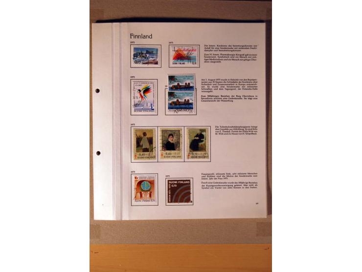 1851/1978, vorwiegend gestempelte Sammlung in "Sprechenden Behrens-Alben", dabei Dänemark Mi.-Nr. 3-6 gestempelt, 10 gestempe