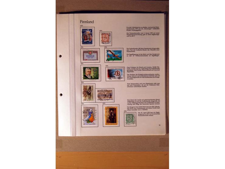 1851/1978, vorwiegend gestempelte Sammlung in "Sprechenden Behrens-Alben", dabei Dänemark Mi.-Nr. 3-6 gestempelt, 10 gestempe