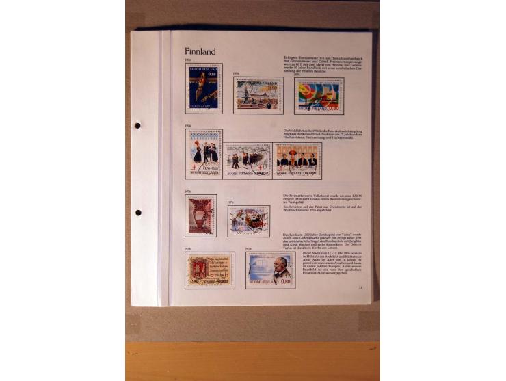1851/1978, vorwiegend gestempelte Sammlung in "Sprechenden Behrens-Alben", dabei Dänemark Mi.-Nr. 3-6 gestempelt, 10 gestempe