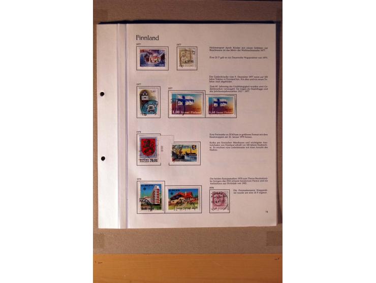 1851/1978, vorwiegend gestempelte Sammlung in "Sprechenden Behrens-Alben", dabei Dänemark Mi.-Nr. 3-6 gestempelt, 10 gestempe