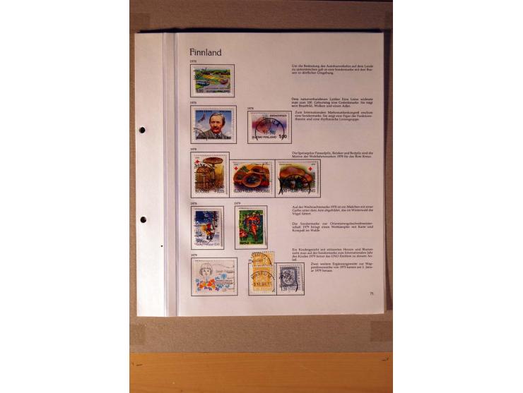 1851/1978, vorwiegend gestempelte Sammlung in "Sprechenden Behrens-Alben", dabei Dänemark Mi.-Nr. 3-6 gestempelt, 10 gestempe