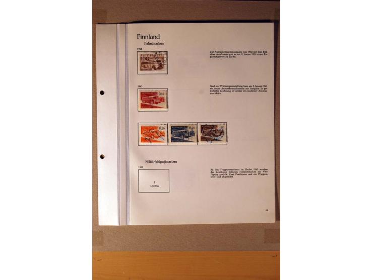 1851/1978, vorwiegend gestempelte Sammlung in "Sprechenden Behrens-Alben", dabei Dänemark Mi.-Nr. 3-6 gestempelt, 10 gestempe