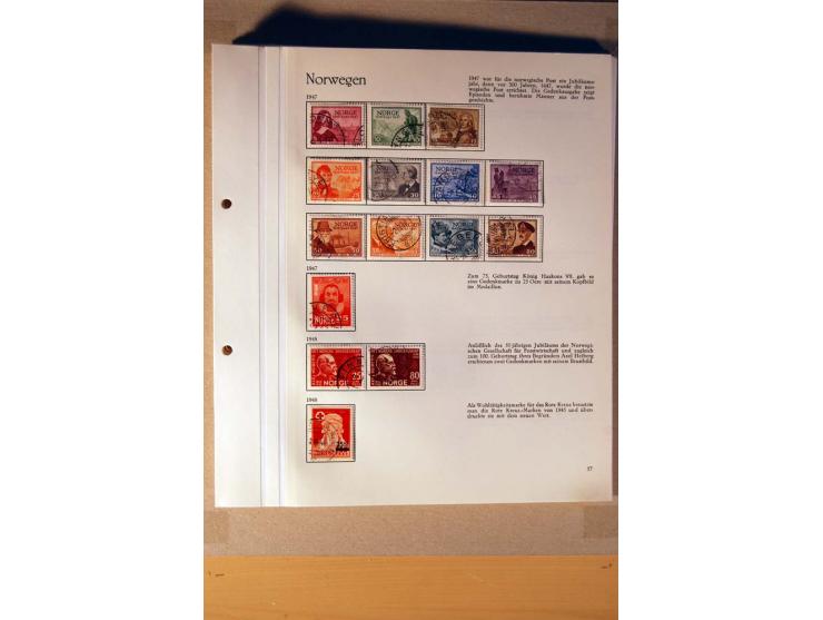 1851/1978, vorwiegend gestempelte Sammlung in "Sprechenden Behrens-Alben", dabei Dänemark Mi.-Nr. 3-6 gestempelt, 10 gestempe