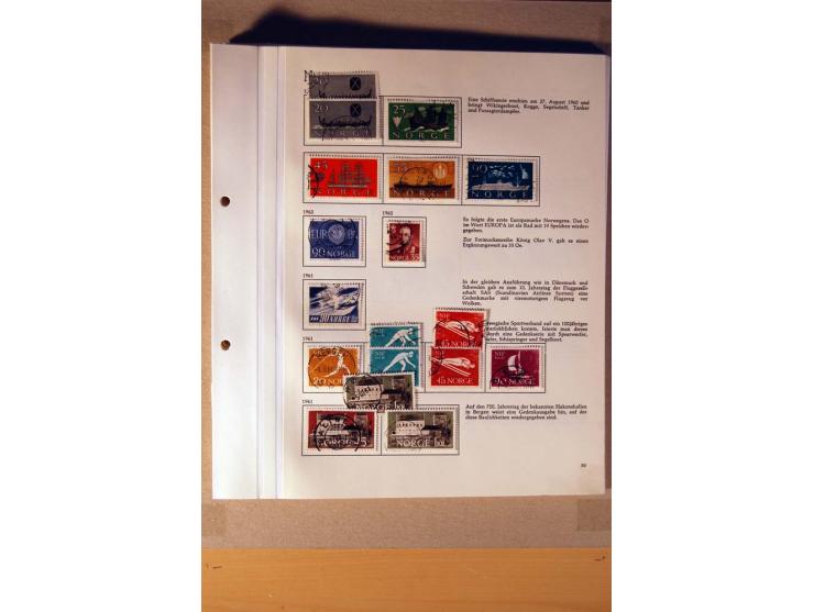 1851/1978, vorwiegend gestempelte Sammlung in "Sprechenden Behrens-Alben", dabei Dänemark Mi.-Nr. 3-6 gestempelt, 10 gestempe