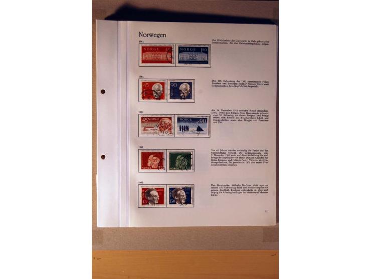 1851/1978, vorwiegend gestempelte Sammlung in "Sprechenden Behrens-Alben", dabei Dänemark Mi.-Nr. 3-6 gestempelt, 10 gestempe