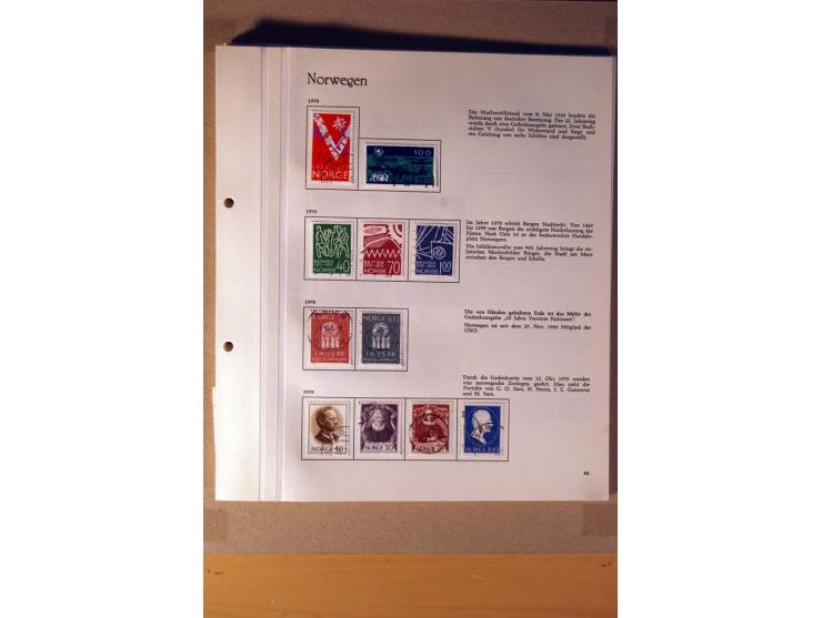 1851/1978, vorwiegend gestempelte Sammlung in "Sprechenden Behrens-Alben", dabei Dänemark Mi.-Nr. 3-6 gestempelt, 10 gestempe