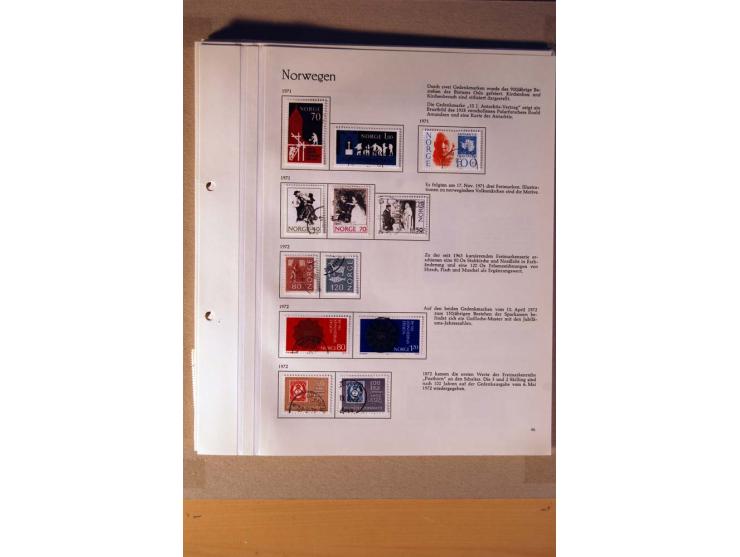 1851/1978, vorwiegend gestempelte Sammlung in "Sprechenden Behrens-Alben", dabei Dänemark Mi.-Nr. 3-6 gestempelt, 10 gestempe