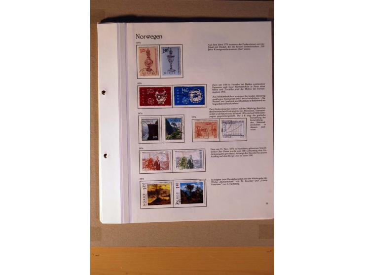 1851/1978, vorwiegend gestempelte Sammlung in "Sprechenden Behrens-Alben", dabei Dänemark Mi.-Nr. 3-6 gestempelt, 10 gestempe