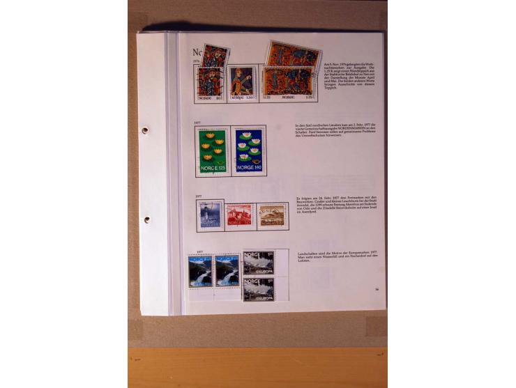 1851/1978, vorwiegend gestempelte Sammlung in "Sprechenden Behrens-Alben", dabei Dänemark Mi.-Nr. 3-6 gestempelt, 10 gestempe