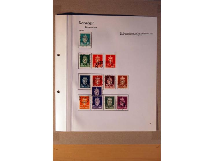 1851/1978, vorwiegend gestempelte Sammlung in "Sprechenden Behrens-Alben", dabei Dänemark Mi.-Nr. 3-6 gestempelt, 10 gestempe