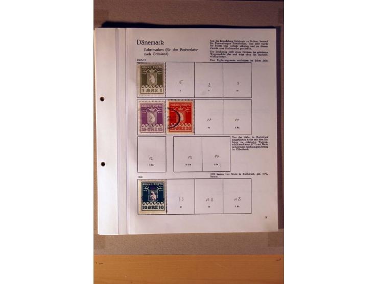 1851/1978, vorwiegend gestempelte Sammlung in "Sprechenden Behrens-Alben", dabei Dänemark Mi.-Nr. 3-6 gestempelt, 10 gestempe