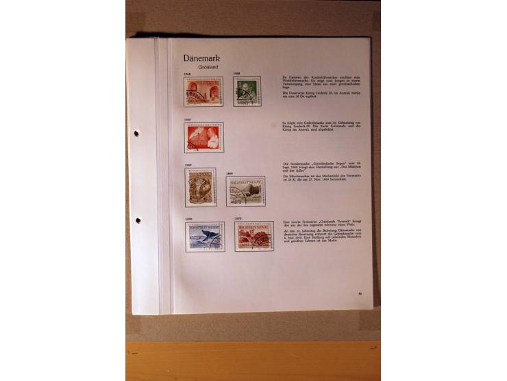 1851/1978, vorwiegend gestempelte Sammlung in "Sprechenden Behrens-Alben", dabei Dänemark Mi.-Nr. 3-6 gestempelt, 10 gestempe
