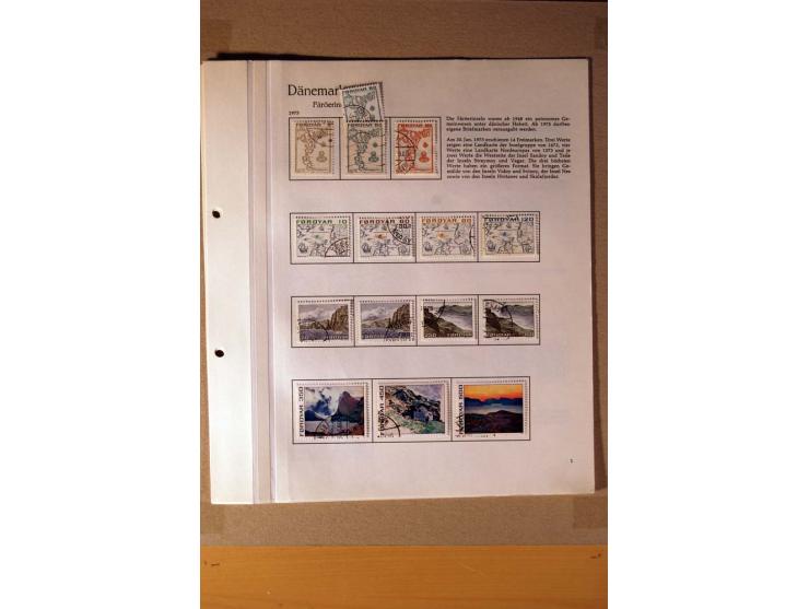 1851/1978, vorwiegend gestempelte Sammlung in "Sprechenden Behrens-Alben", dabei Dänemark Mi.-Nr. 3-6 gestempelt, 10 gestempe