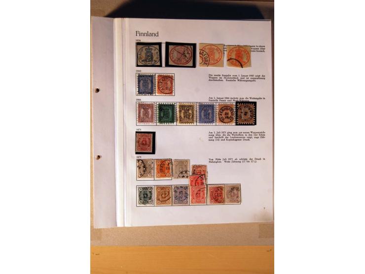 1851/1978, vorwiegend gestempelte Sammlung in "Sprechenden Behrens-Alben", dabei Dänemark Mi.-Nr. 3-6 gestempelt, 10 gestempe