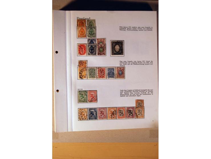 1851/1978, vorwiegend gestempelte Sammlung in "Sprechenden Behrens-Alben", dabei Dänemark Mi.-Nr. 3-6 gestempelt, 10 gestempe
