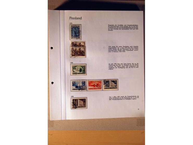 1851/1978, vorwiegend gestempelte Sammlung in "Sprechenden Behrens-Alben", dabei Dänemark Mi.-Nr. 3-6 gestempelt, 10 gestempe