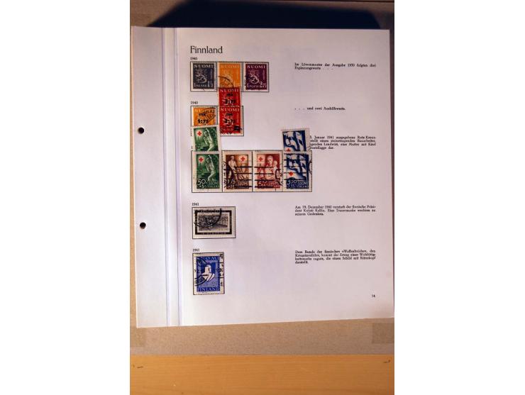 1851/1978, vorwiegend gestempelte Sammlung in "Sprechenden Behrens-Alben", dabei Dänemark Mi.-Nr. 3-6 gestempelt, 10 gestempe