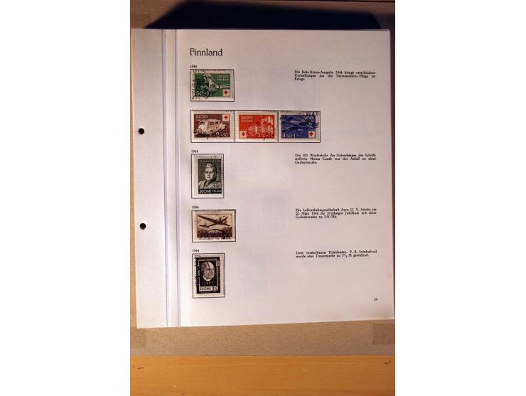1851/1978, vorwiegend gestempelte Sammlung in "Sprechenden Behrens-Alben", dabei Dänemark Mi.-Nr. 3-6 gestempelt, 10 gestempe