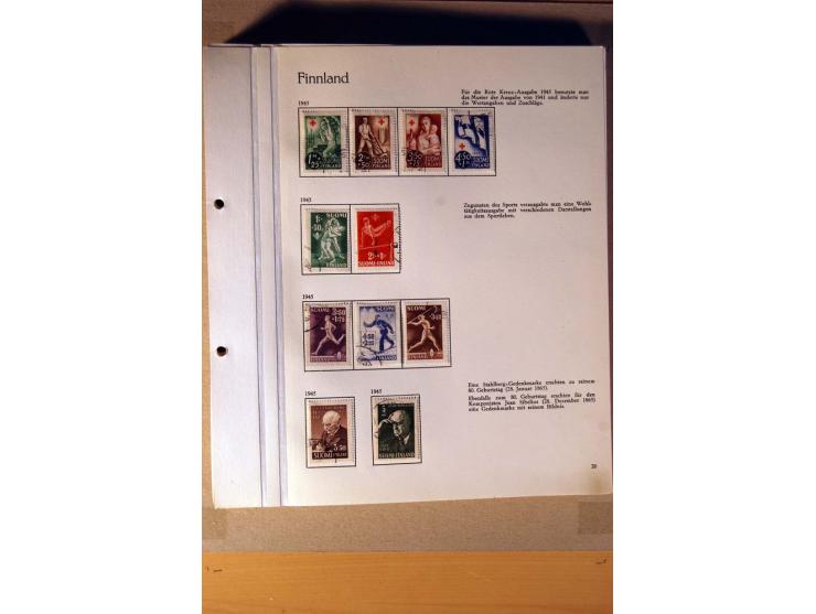 1851/1978, vorwiegend gestempelte Sammlung in "Sprechenden Behrens-Alben", dabei Dänemark Mi.-Nr. 3-6 gestempelt, 10 gestempe