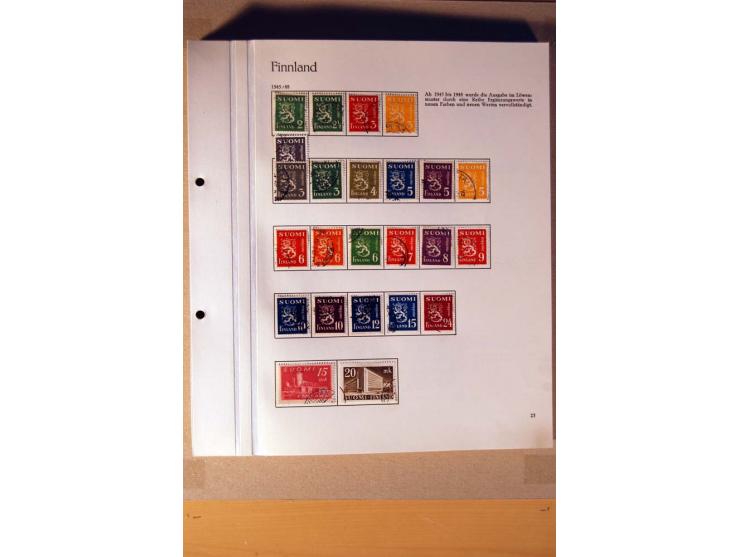 1851/1978, vorwiegend gestempelte Sammlung in "Sprechenden Behrens-Alben", dabei Dänemark Mi.-Nr. 3-6 gestempelt, 10 gestempe