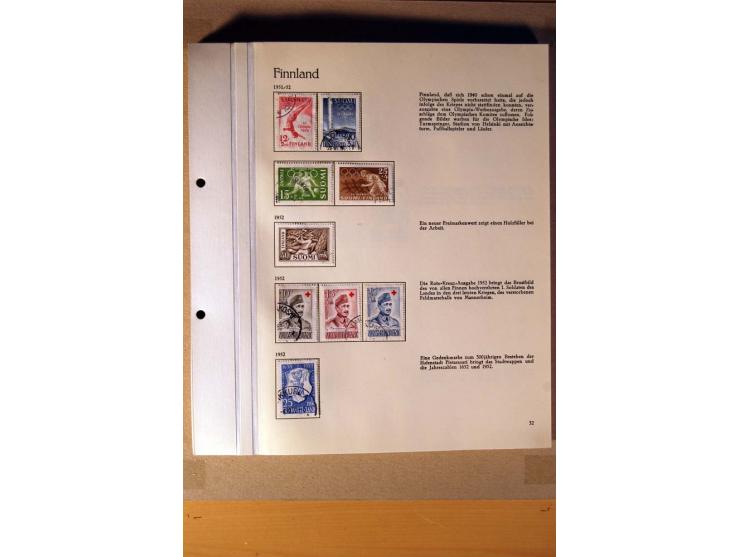 1851/1978, vorwiegend gestempelte Sammlung in "Sprechenden Behrens-Alben", dabei Dänemark Mi.-Nr. 3-6 gestempelt, 10 gestempe