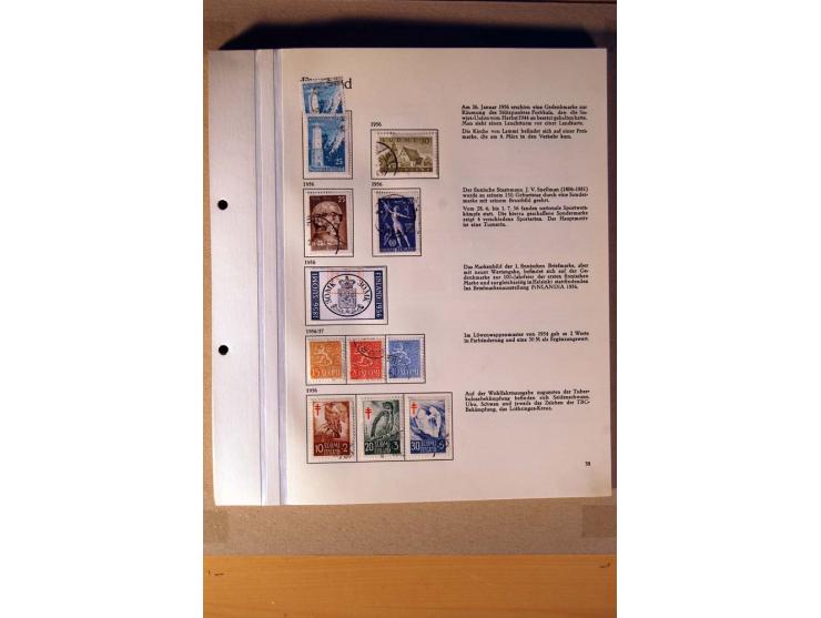 1851/1978, vorwiegend gestempelte Sammlung in "Sprechenden Behrens-Alben", dabei Dänemark Mi.-Nr. 3-6 gestempelt, 10 gestempe