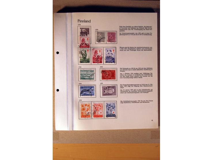1851/1978, vorwiegend gestempelte Sammlung in "Sprechenden Behrens-Alben", dabei Dänemark Mi.-Nr. 3-6 gestempelt, 10 gestempe